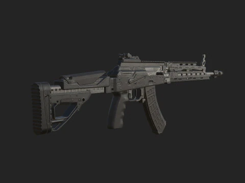 Pistol 002 3D Model