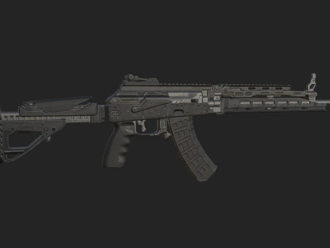 Pistol 002 3D Model