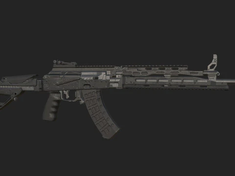 Pistol 002 3D Model