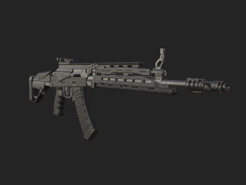 Pistol 002 3D Model