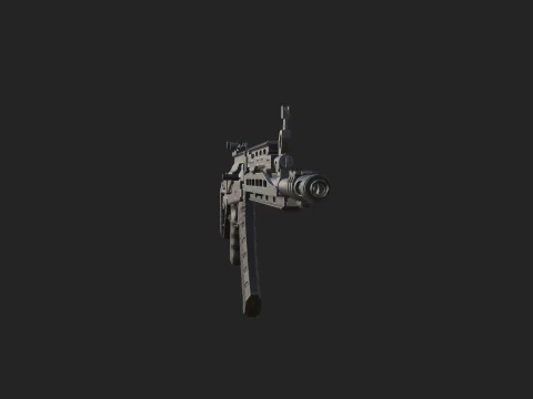 Pistol 002 3D Model