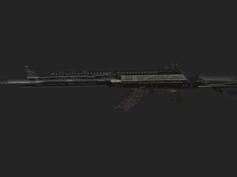 Pistol 002 3D Model