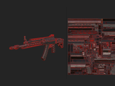 Pistol 002 3D Модель