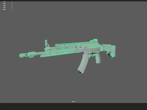 Pistol 002 3D Model