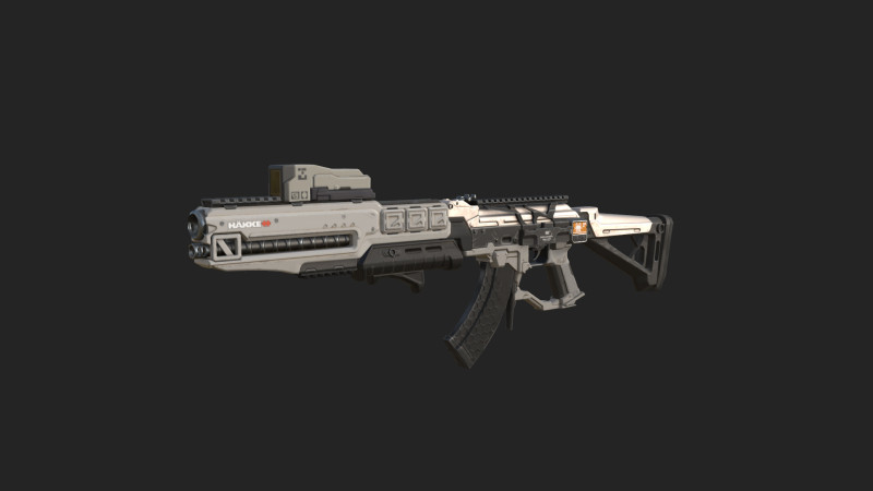 Pistol 003 3D Model .c4d .max .obj .3ds .fbx .stl .blend