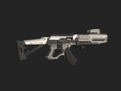 Pistol 003 3D Model