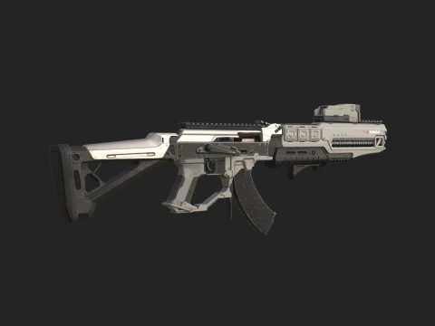 Pistol 003 3D Model