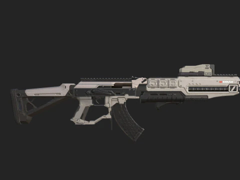 Pistol 003 3D Model