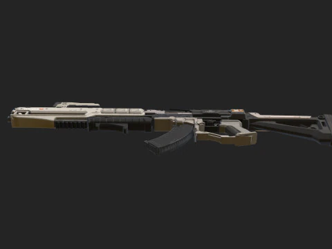 Pistol 003 3D Model