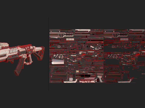 Pistol 003 3D Model