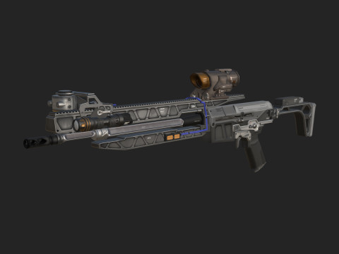 Pistol 004 Modèle 3D