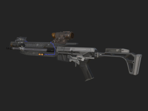 Pistol 004 3D 모델