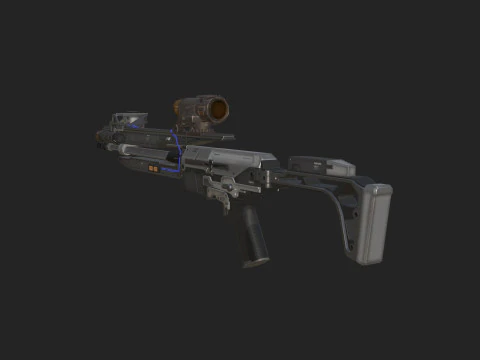 Pistol 004 3D Model