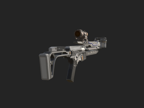 Pistol 004 3D 모델