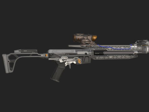 Pistol 004 3D 모델