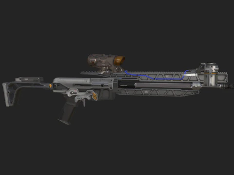 Pistol 004 3D Model