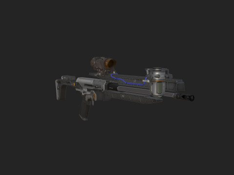 Pistol 004 3D 모델