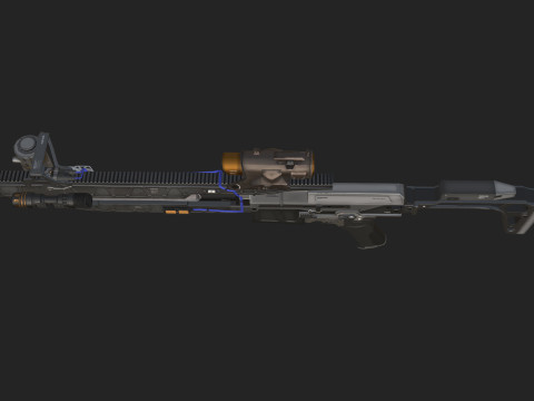 Pistol 004 3D 모델