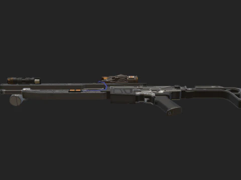 Pistol 004 3D Model