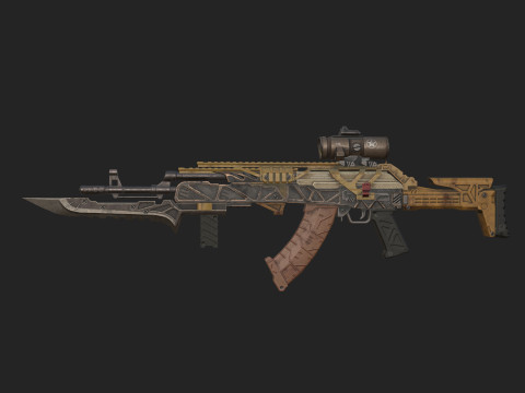 Pistol 005 3D Model
