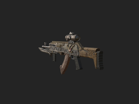 Pistol 005 3D Model