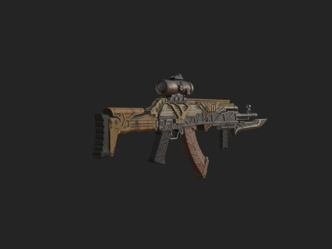 Pistol 005 3D Model