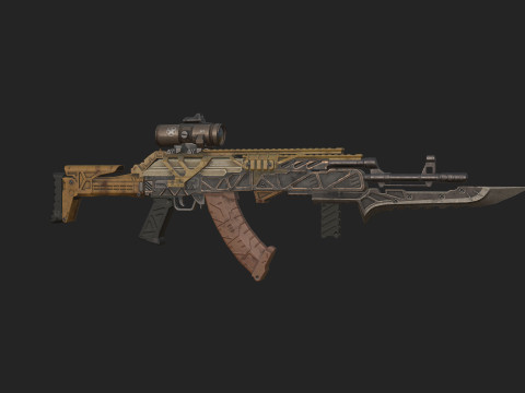 Pistol 005 3D Model