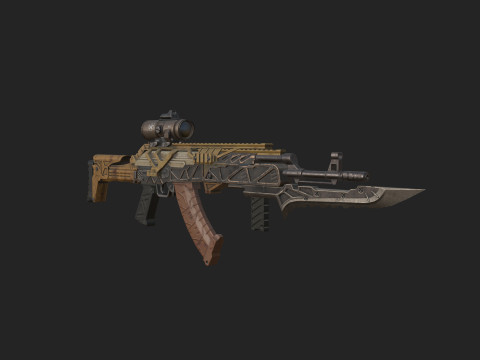 Pistol 005 3D Model