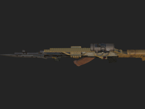 Pistol 005 3D Model