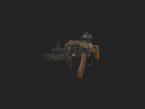 Pistol 005 3D Model