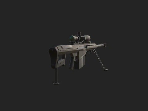 Pistol 006 3D Model