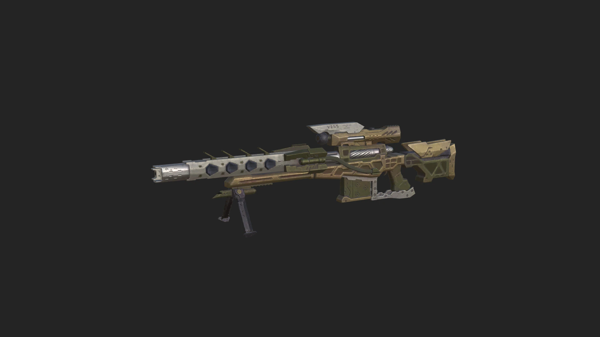 Pistol 008 3D Model .c4d .max .obj .3ds .fbx .stl .blend 