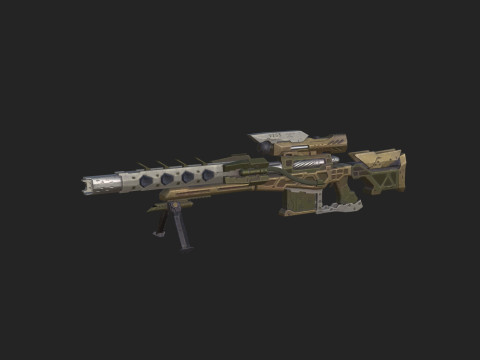 Pistol 008 3D Model