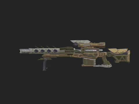 Pistol 008 3D Model