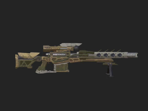 Pistol 008 3D Model