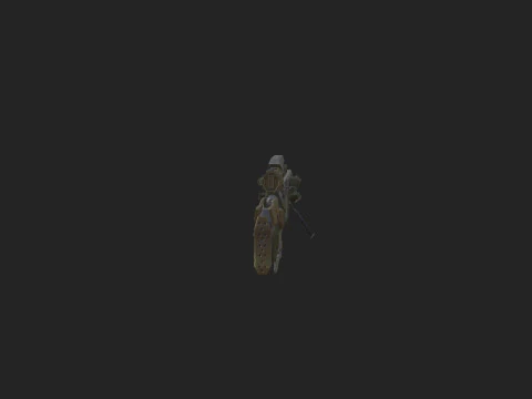Pistol 008 3D Model