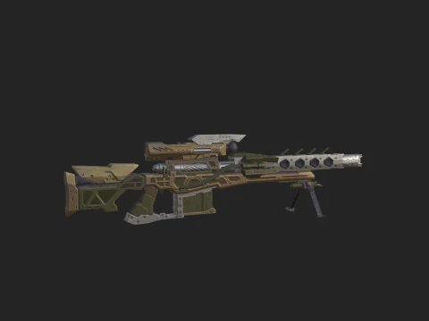Pistol 008 3D Model