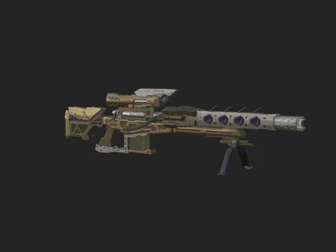 Pistol 008 3D Model