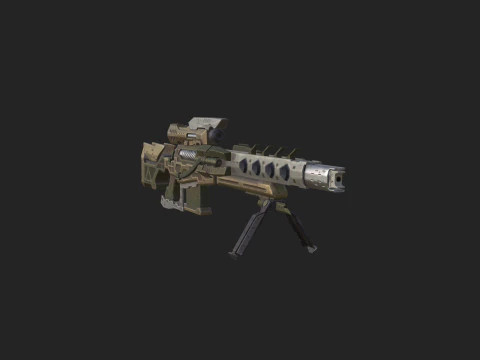 Pistol 008 3D Model