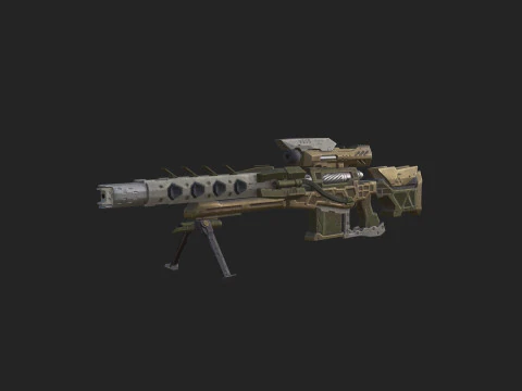 Pistol 008 3D Model
