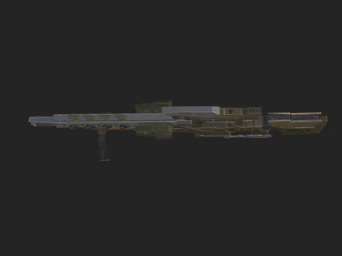 Pistol 008 3D Model