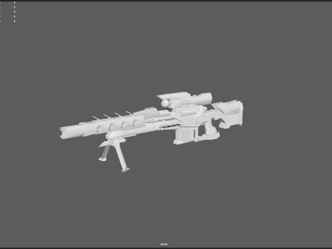Pistol 008 3D Model