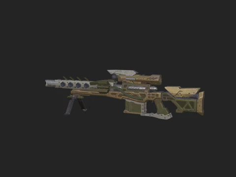 Pistol 008 3D Model