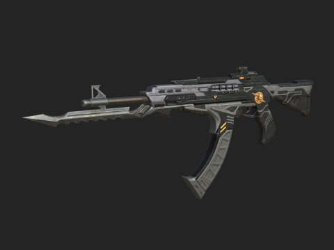 Pistol 009 3D Model