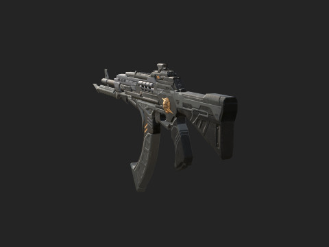 Pistol 009 3D Модель