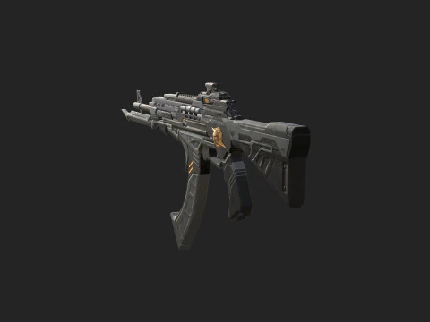 Pistol 009 3D Model