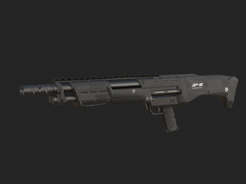 Pistol 010 3D Model