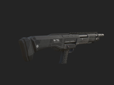 Pistol 010 Modello 3D