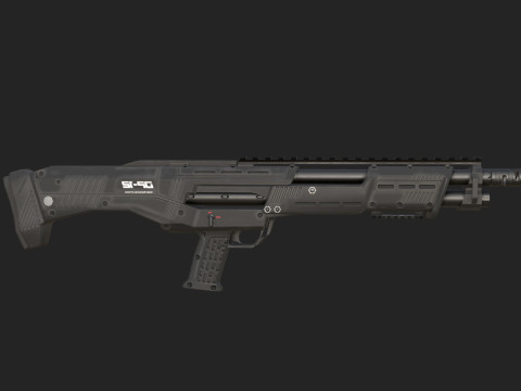 Pistol 010 Modello 3D