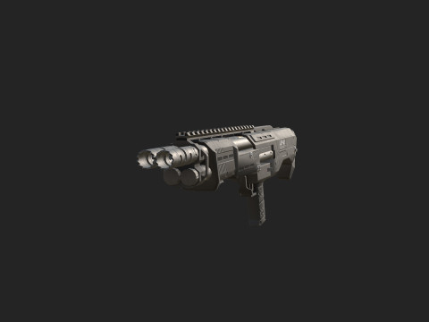 Pistol 010 Modello 3D